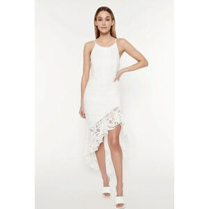 Bardot Rocco Lace Midi Dress Peach Size 6 NWT